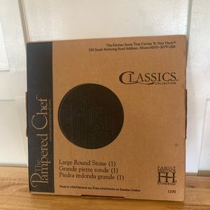 Pampered Chef Large Round Stone Cookware